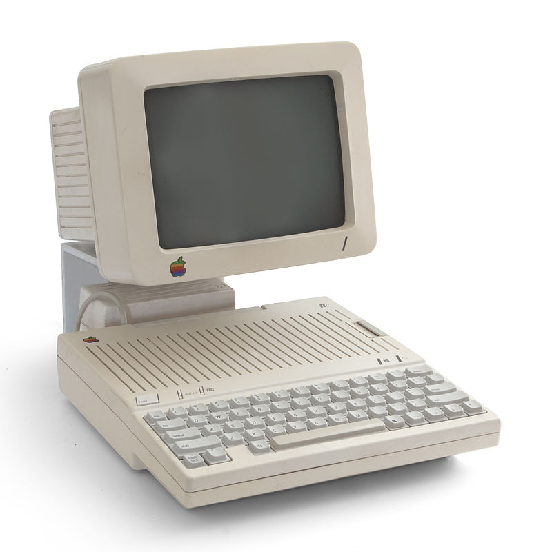 Apple IIc computer with monitor